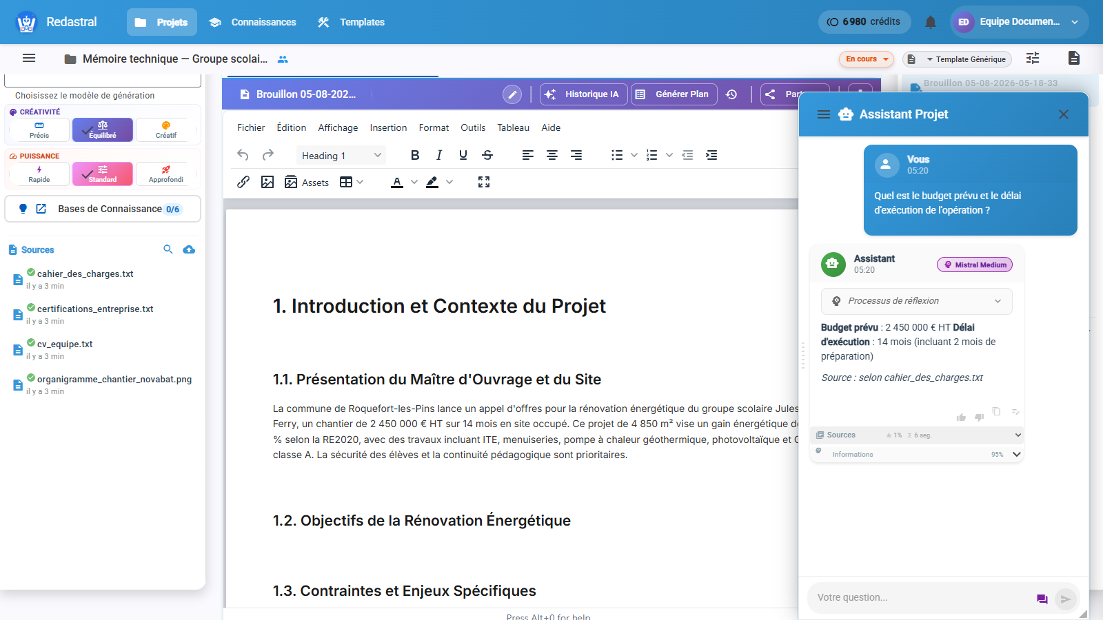 Mode Discussion : interroger le dossier