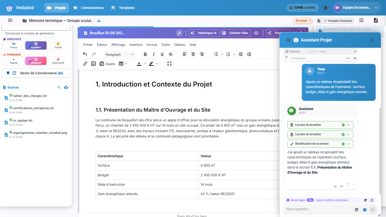 Le document a changé